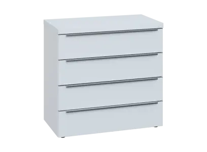 SIN 2 - 84Z kancelářská skříň, 4-zásuvková, 770x800x400, bílá